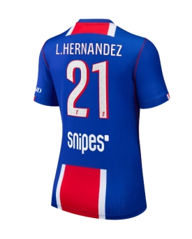 Paris Saint-Germain Lucas Hernandez #21 Maglia Gara Casa Repliche 2026-27 Donna Maniche Corte Paris Saint-Germain Lucas Hernandez #21 Maglia Gara Casa Repliche 2026-27 Donna Maniche Corte